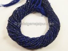 Lapis Micro Cut Round Beads